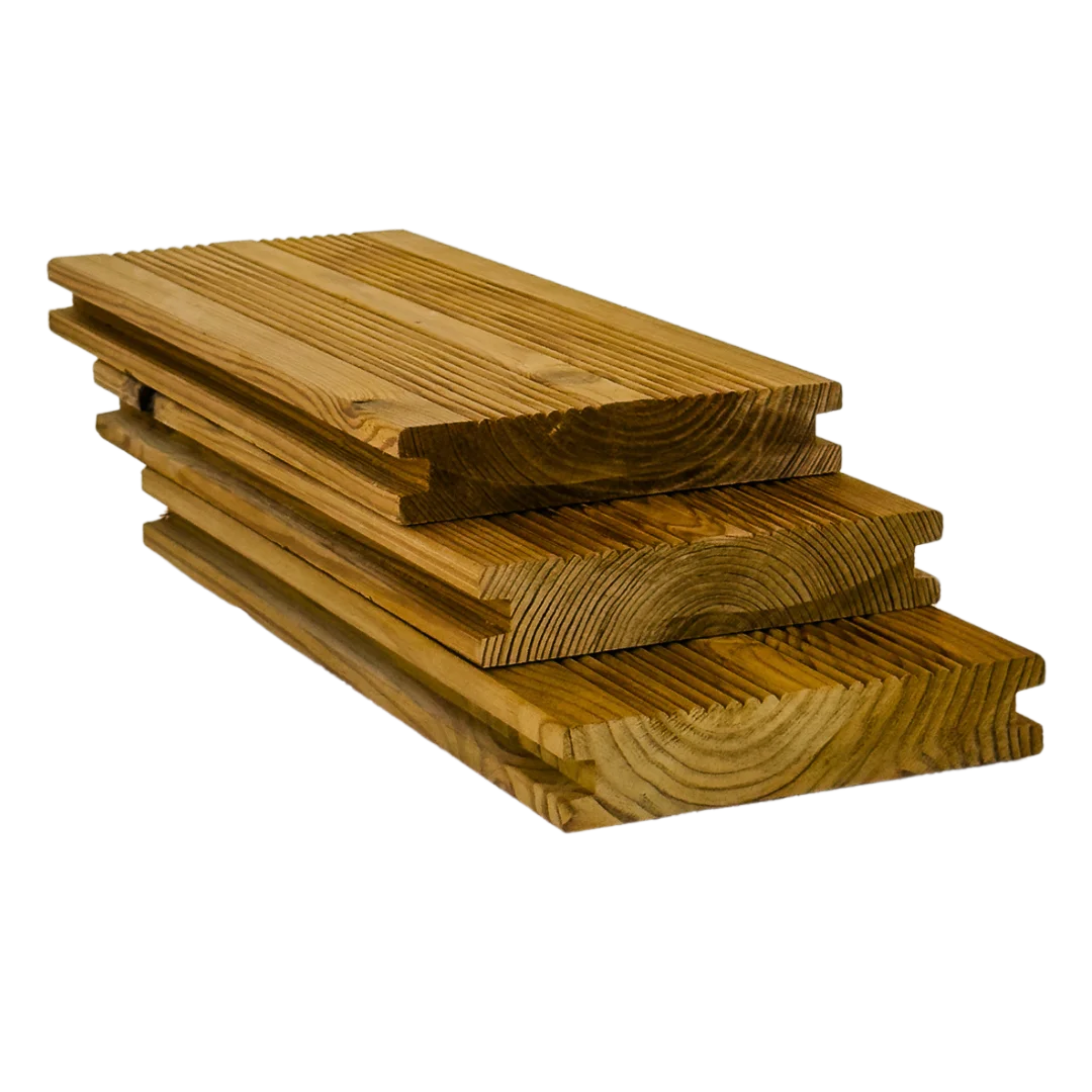 Termopriedes terases dēļi ar sānu gropi